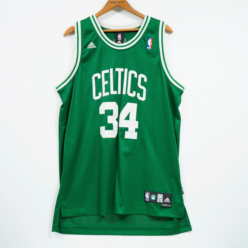 Vintage Adidas Boston Celtics Paul Pierce #34 Jersey Green Men's L NBA